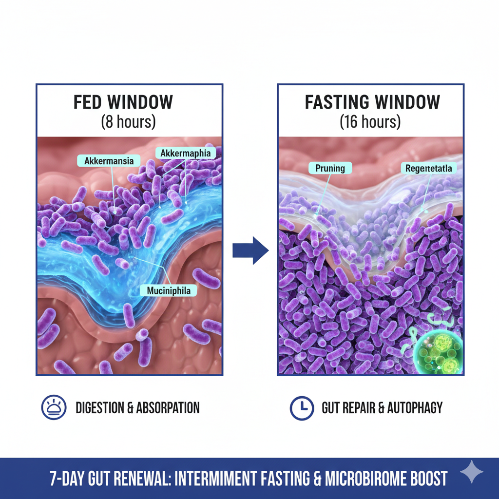 Effetti dell'Intestino Sano del Digiuno Intermittente, Benefici per il Microbiota Intestinale